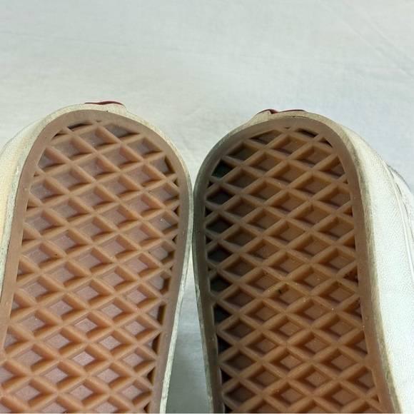 Vans Women's White Leather Lace Up Sneakers Size 10 (Men’s 8.5) - Picture 11 of 12